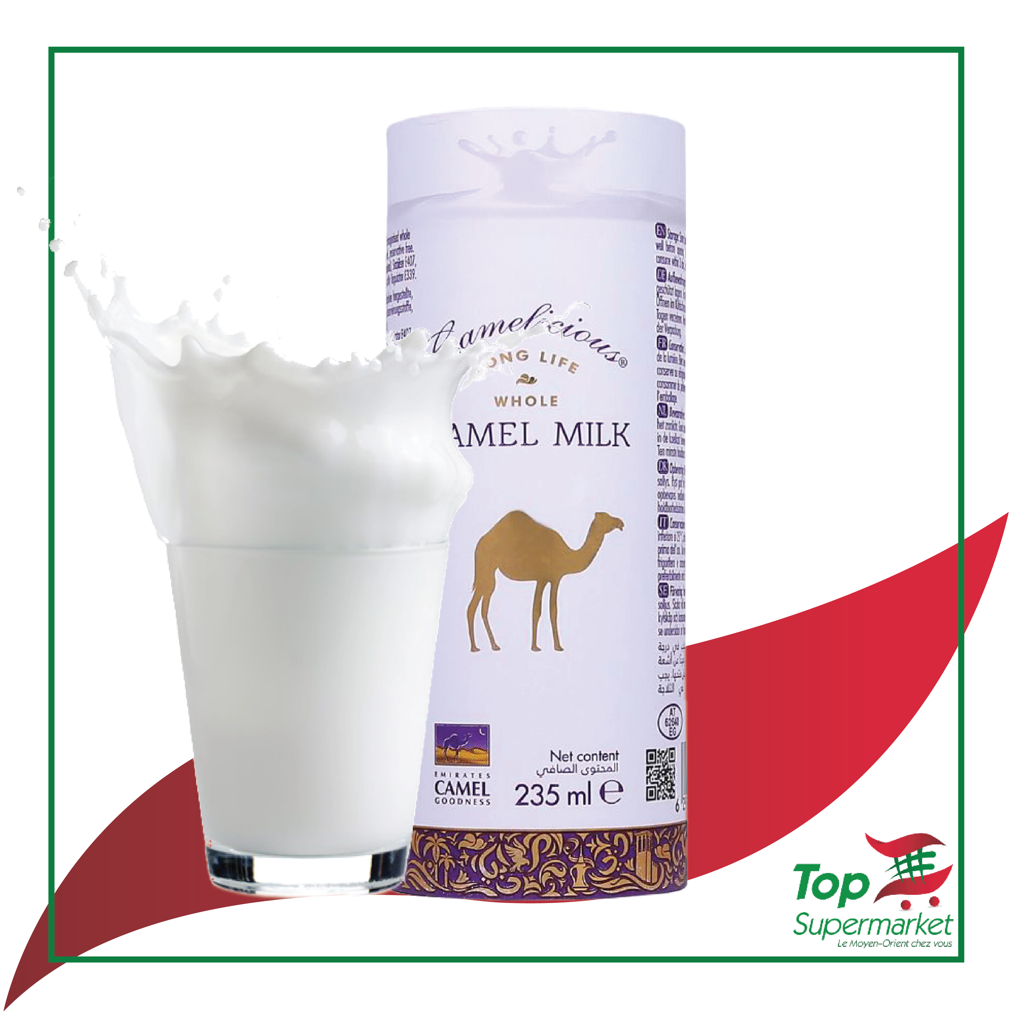 Camelicious lait de chamelle 235ml